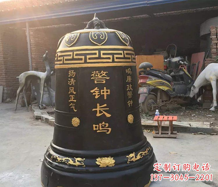 威海铜雕警钟长鸣寺庙雕塑