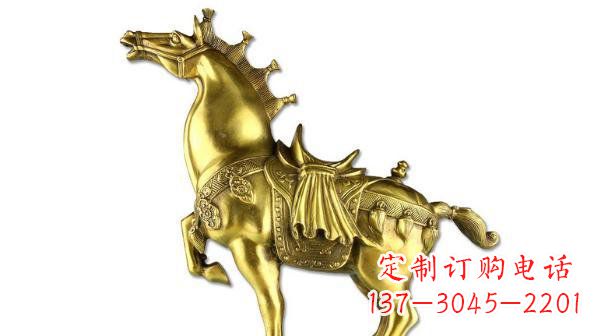 威海铜雕马公园动物雕塑