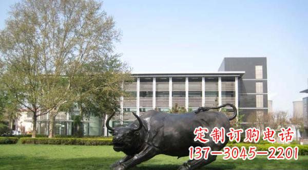 威海铜雕牛公园动物雕塑 (2)