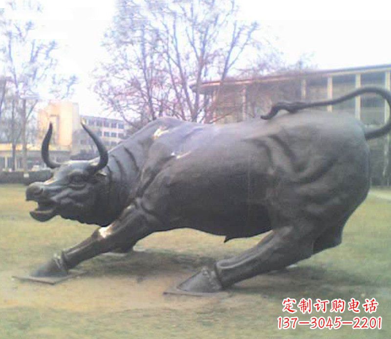 威海铜雕牛广场动物景观摆件 (2)
