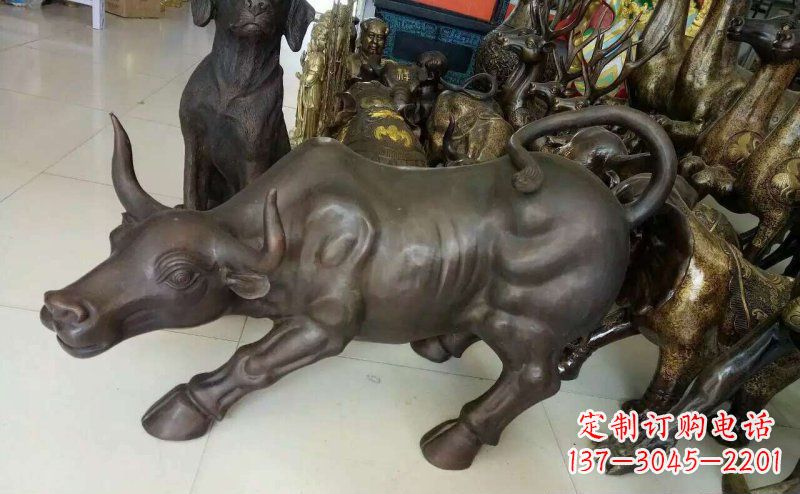 威海铜雕牛广场动物景观摆件 (5)