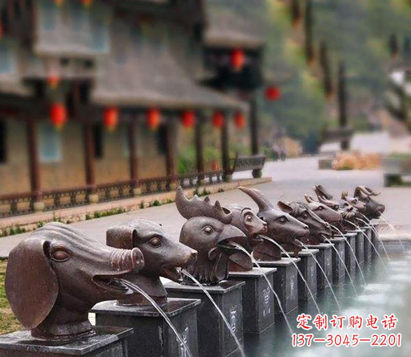 威海铜雕喷泉
