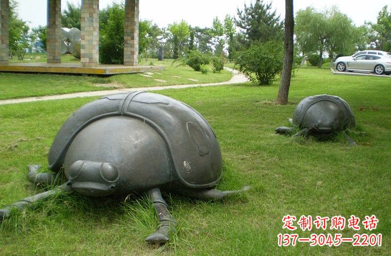 威海铜雕七星瓢虫公园动物雕塑