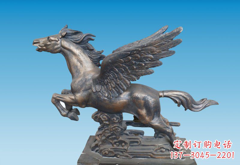 威海铜雕企业飞马