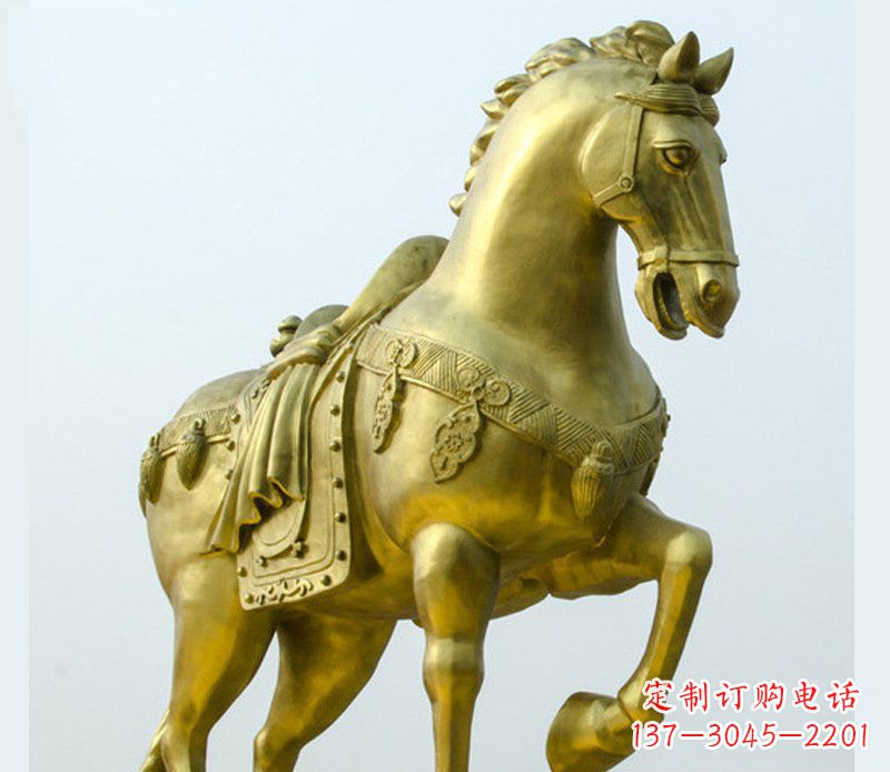 威海铜雕商场招财动物马雕塑