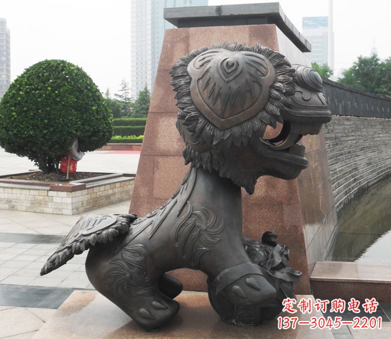 威海铜雕狮子