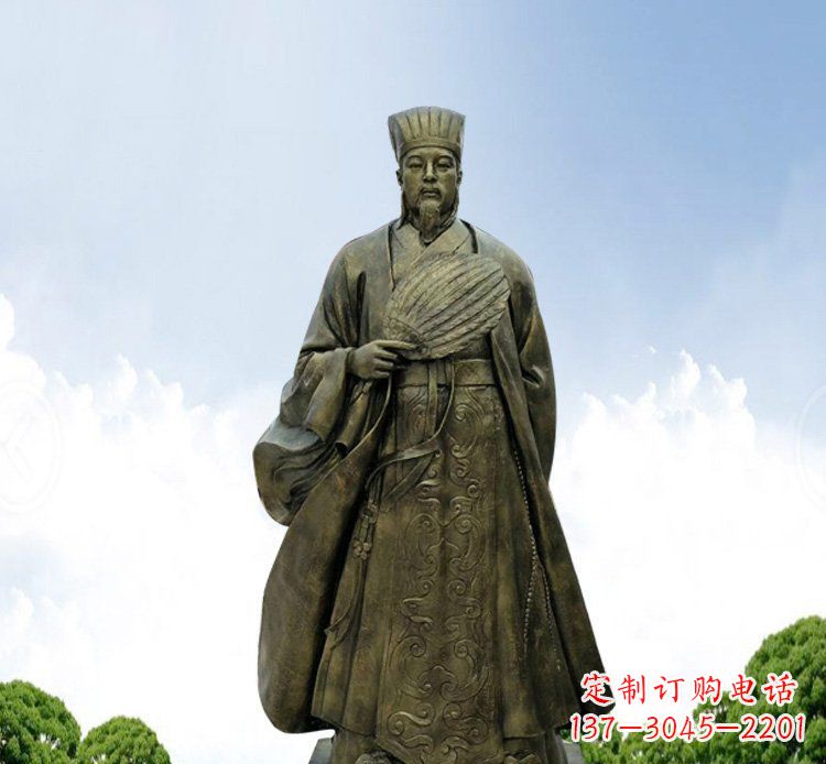 威海铜雕伟人诸葛亮古代历史人物