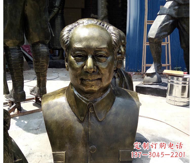 威海铜雕伟人毛主席胸像