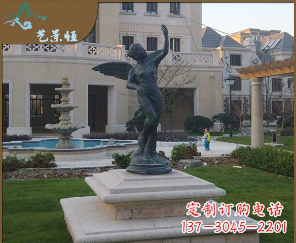 威海铜雕西方天使人物雕塑1