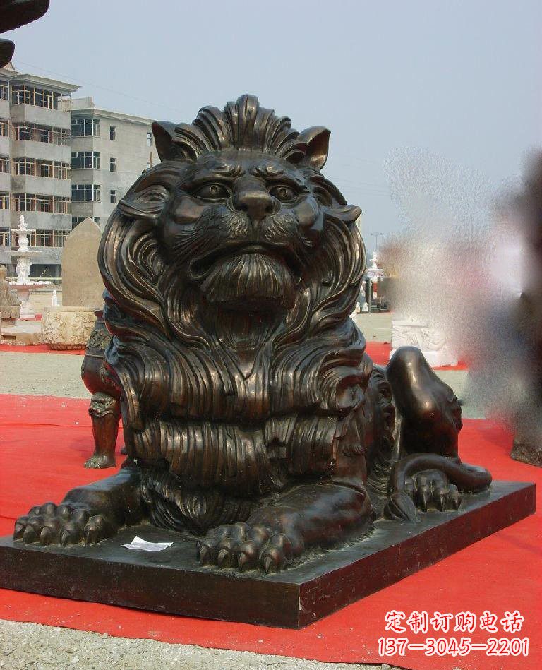 威海铜雕西洋狮子222