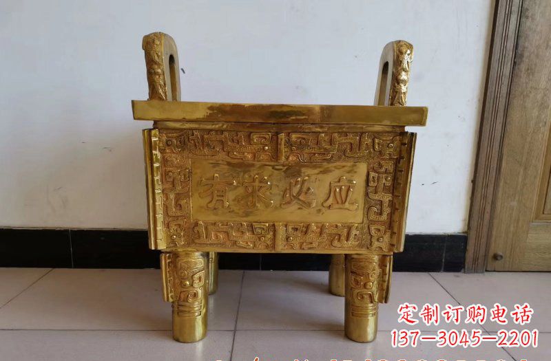 威海铜雕香炉雕塑