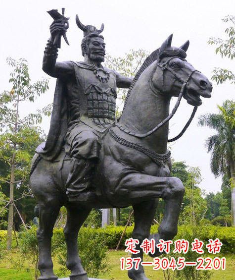 威海铜雕炎帝骑马