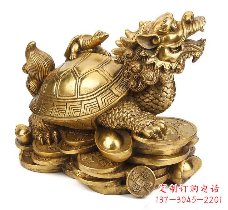 威海铜雕招财龙龟