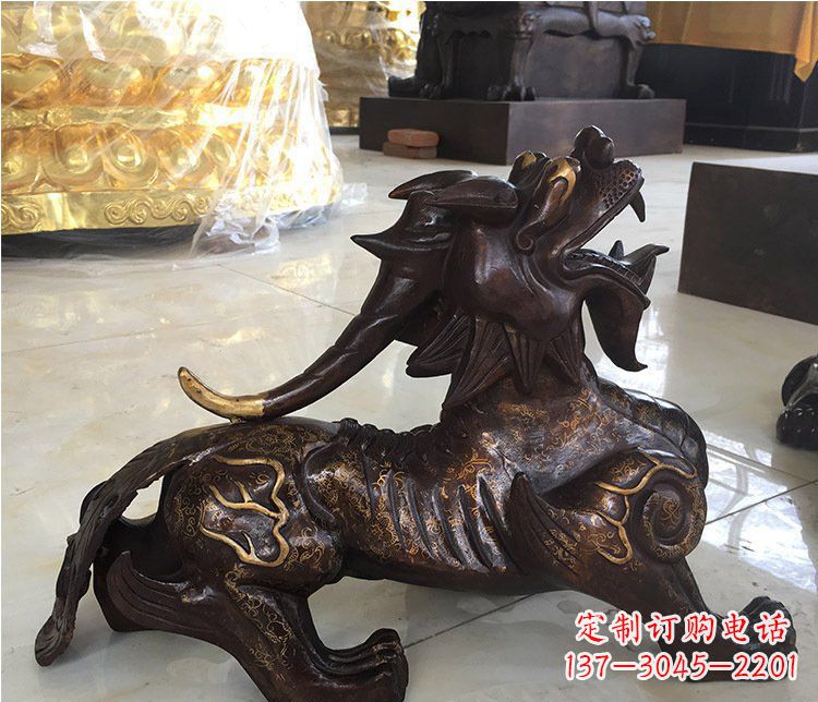 威海铜雕招财辟邪貔貅雕塑摆件