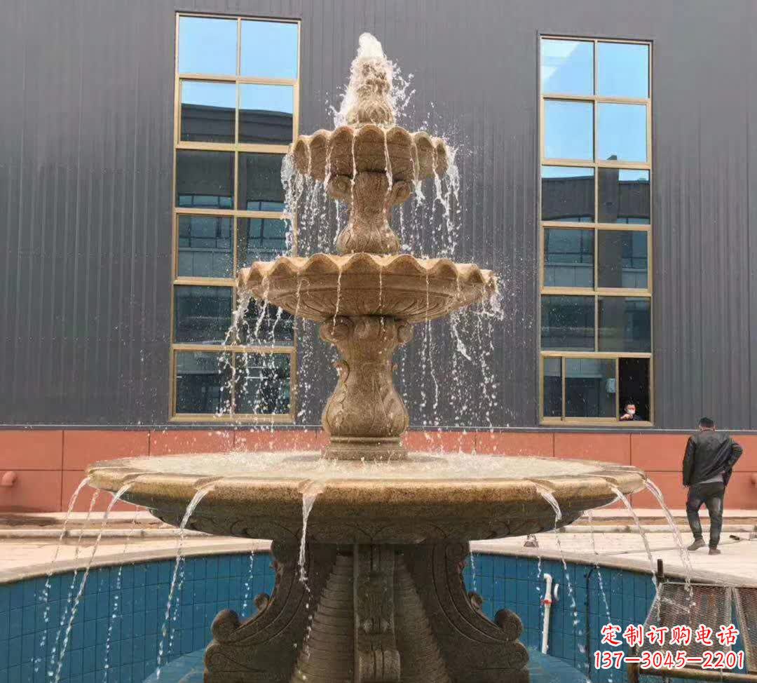 威海晚霞红三层音乐喷泉
