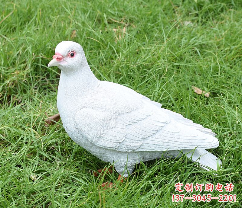 威海潍坊和平鸽雕塑女孩