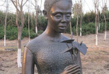 威海浪漫艺术·女人铜雕