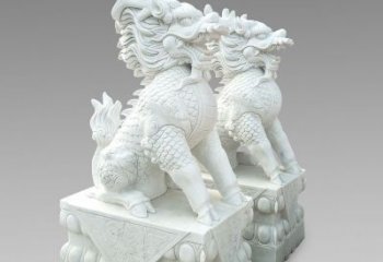 威海释迦牟尼麒麟石雕，吸煞驱邪