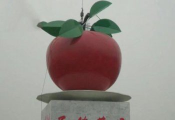 威海精美苹果雕塑，给空间增添独特风格