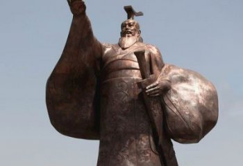 威海秦始皇铜雕精美塑像，让历史回溯至您身边