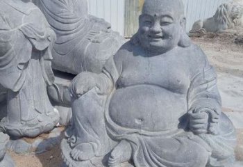 威海青石仿古弥勒佛雕塑