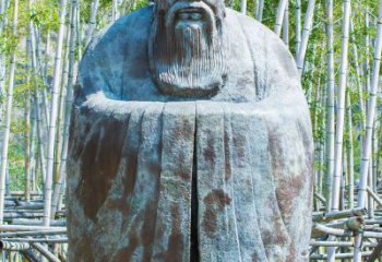 威海青铜孔子人像雕塑，真实还原历史智慧精神