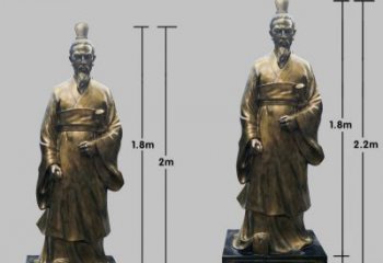 威海民族英雄屈原铜雕塑