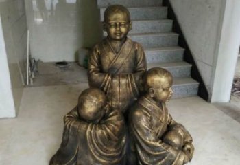 威海中国领雕塑推出的金色佛祖三像是一件令人惊…