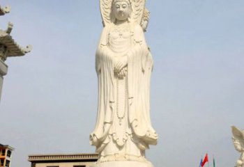 威海中领雕塑：观音三面佛像雕塑