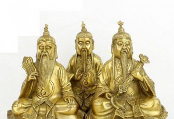 威海三清祖师神像铜雕，古典经典展现