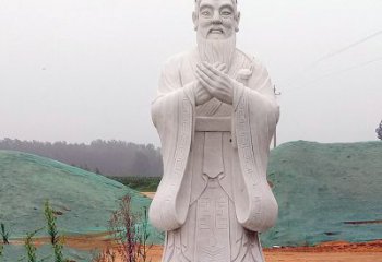 威海中领雕塑：精致雕刻的少海公园孔子雕像