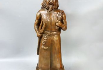 威海尊贵的神农大帝铜雕塑