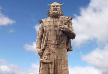 威海精美神农大型石雕像，由中领雕塑定制