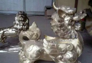 威海中领雕塑：貔貅铜雕精致雕塑