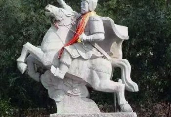 威海神帅韩信骑马石雕塑像，领雕塑定制出精美传奇
