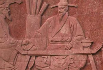 威海沈括砂岩浮雕，重现学校历史名人壁画