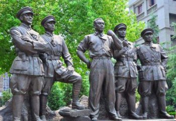 威海名人元帅铜雕，让你永久记住他们