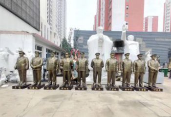 威海英勇战士铜雕，荣耀永载史册