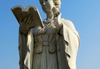威海十二花神之十一月山茶花王昭君汉白玉美女雕塑