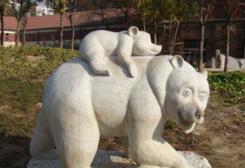 威海狗熊雕塑景观，给你一个精美园林
