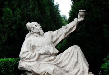 威海百花齐放的李白雕塑