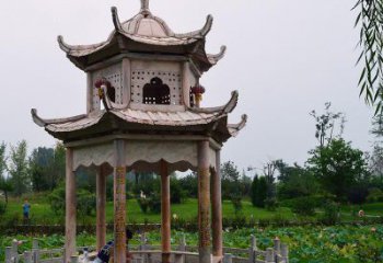 威海装点你的空间，让石雕凉亭景观雕塑点缀你的美