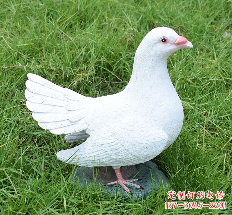 威海文化广场的和平鸽雕塑