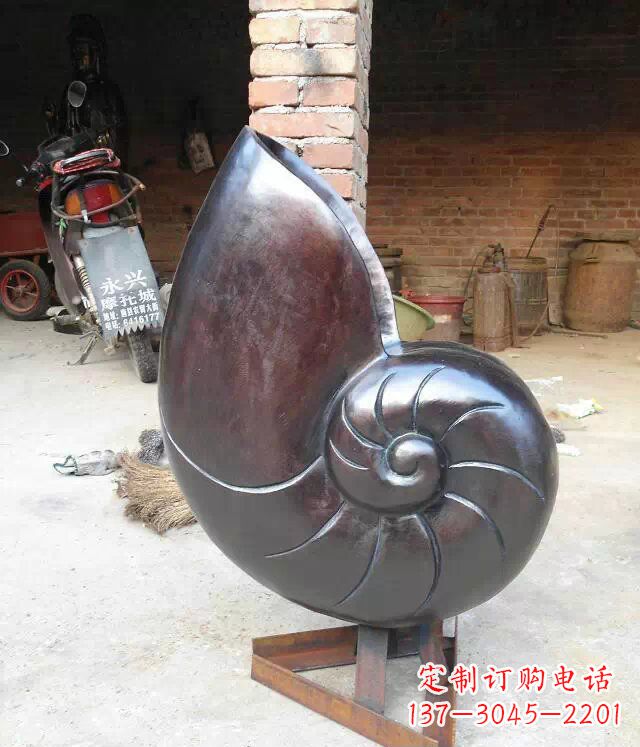 威海蜗牛公园景观动物铜雕