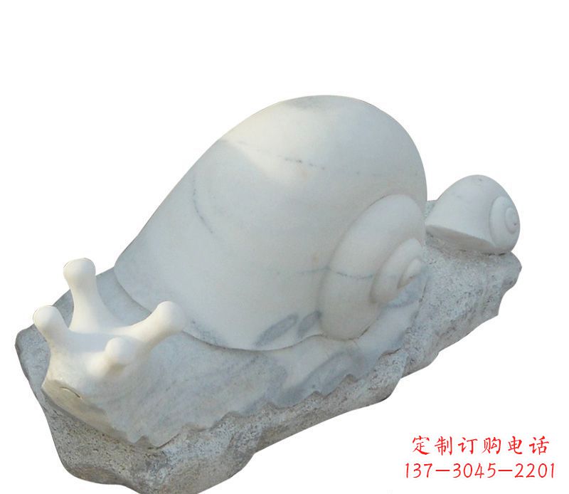 威海蜗牛石雕公园动物摆件