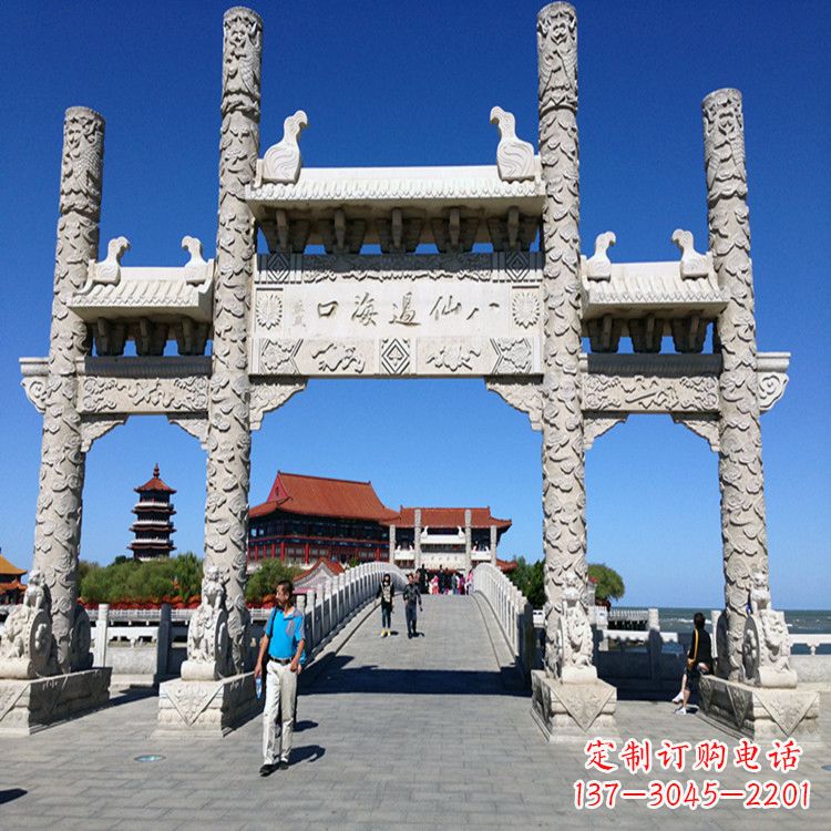 威海无楼三门石牌坊