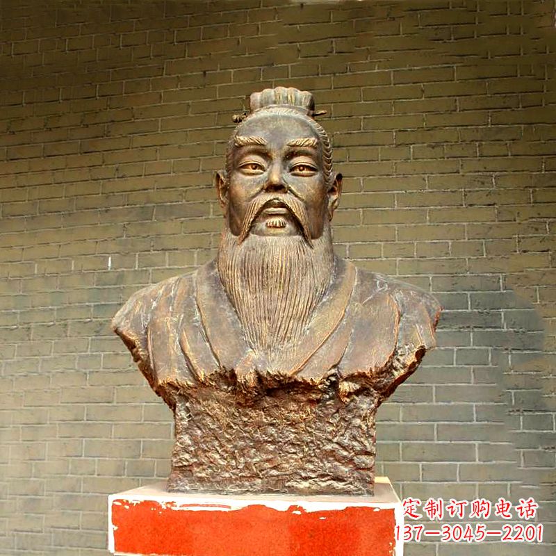 威海五帝之帝喾半身像胸像雕塑