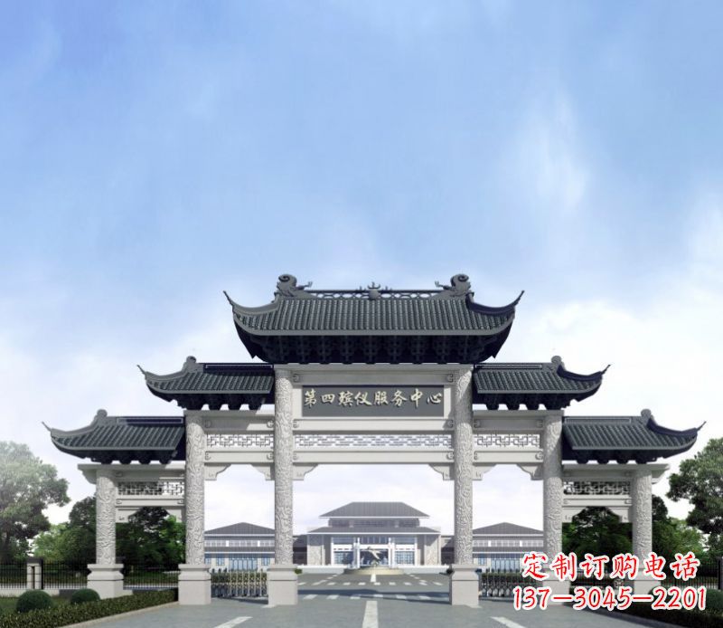 威海五门景观石牌坊