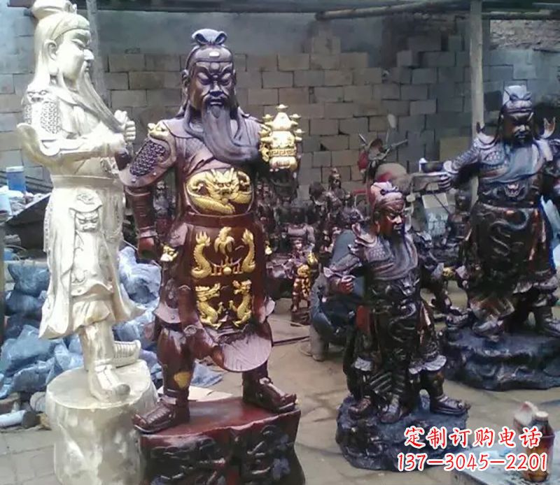 威海武财神提刀关公铜雕