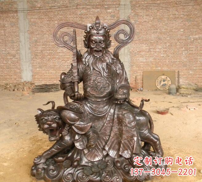 威海武财神赵公明铜雕